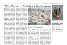 Antiques and the Arts Weekly — 31 Wellin Museum of Art to Present Two Exhibitions CLINTON, N.Y