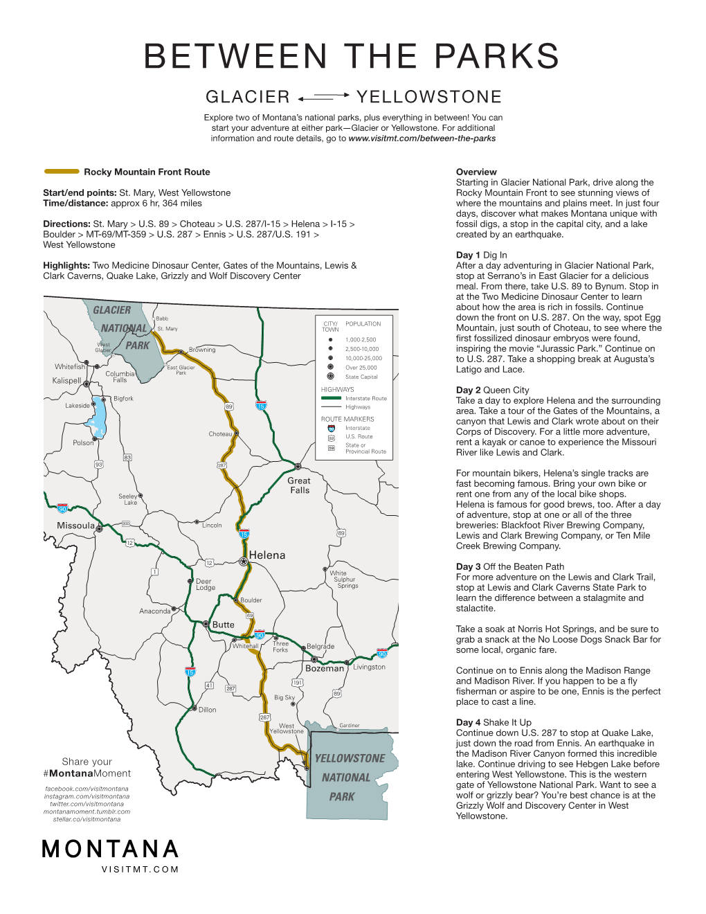 Rocky Mountain Front Itinerary