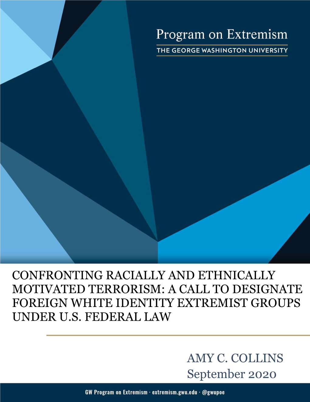 Confronting Racially and Ethnically Motivated Terrorism: a Call to Designate Foreign White Identity Extremist Groups Under U.S