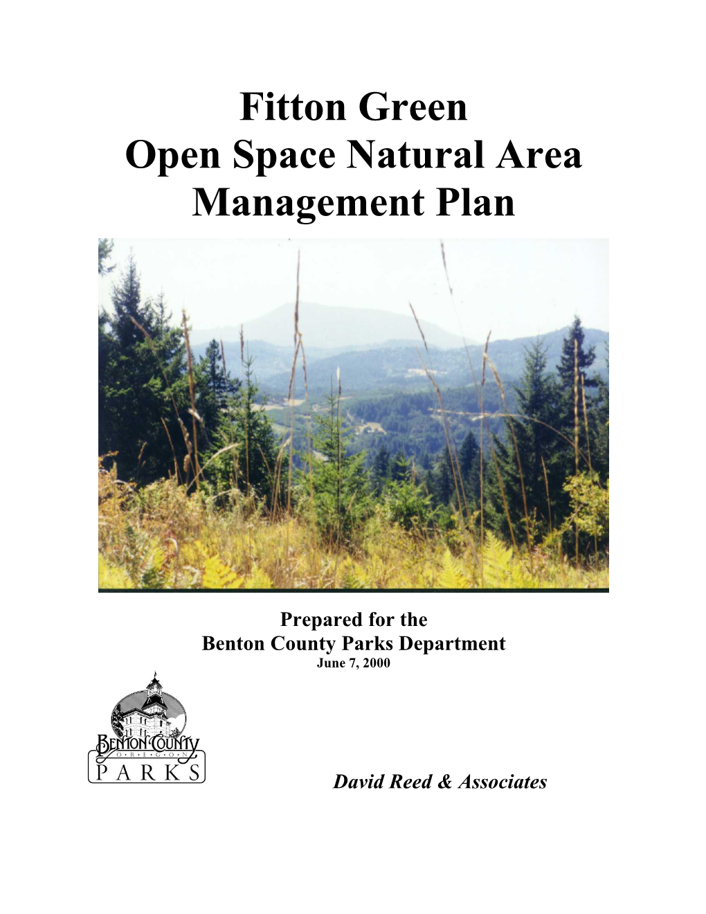 Fitton Green Open Space Natural Area Management Plan