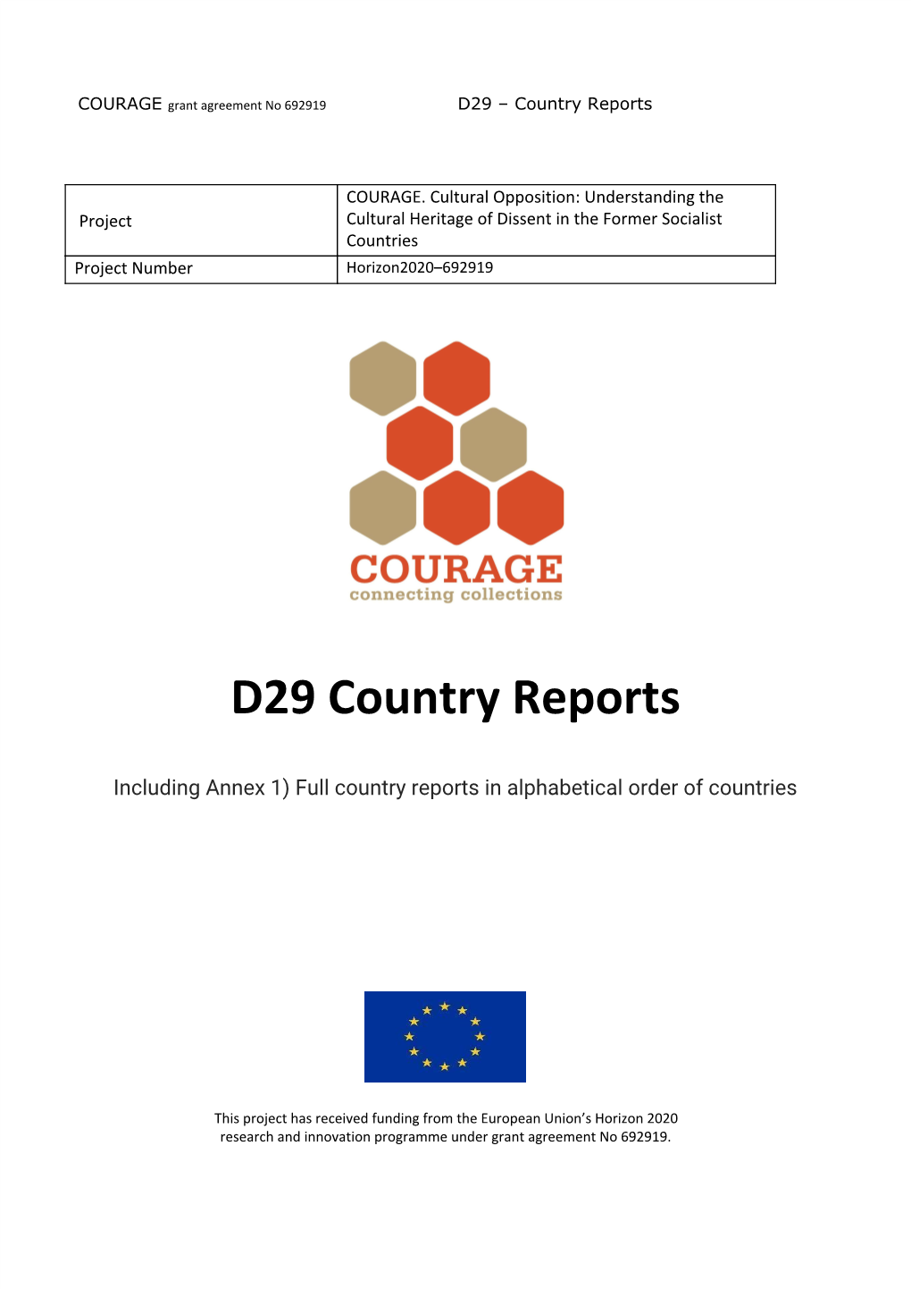 D29 Country Reports