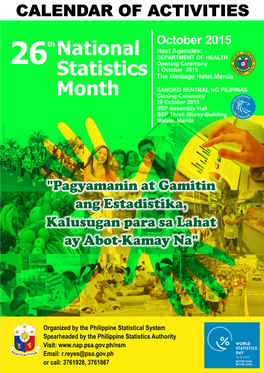 26Th National Statistics Month