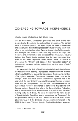 12. Zig-Zagging Towards Independence