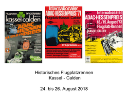 Historisches Flugplatzrennen Kassel - Calden