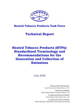 Technical Report Heated Tobacco Products