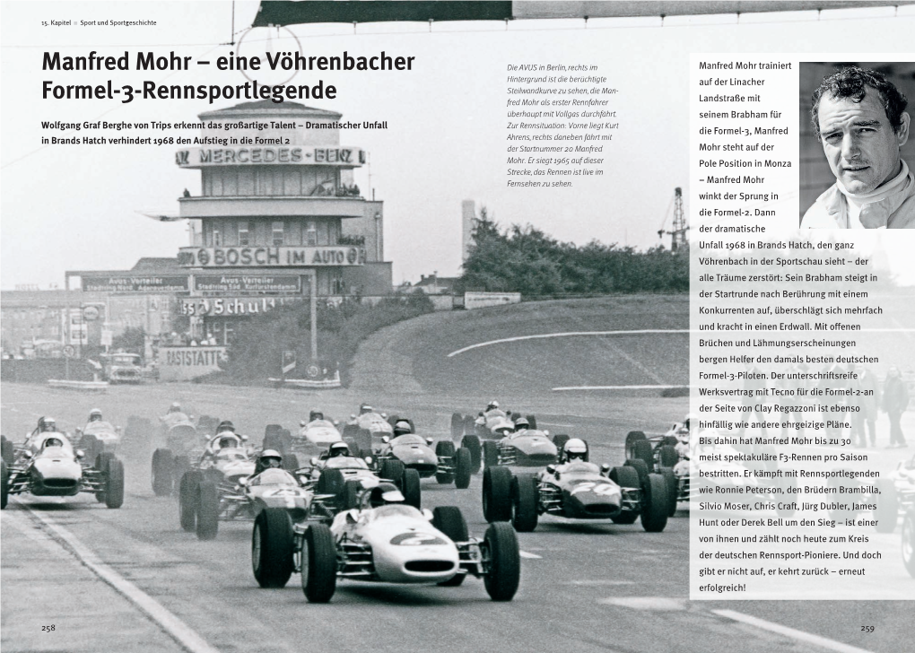 Manfred Mohr – Eine Vöhrenbacher Formel-3-Rennsportlegende