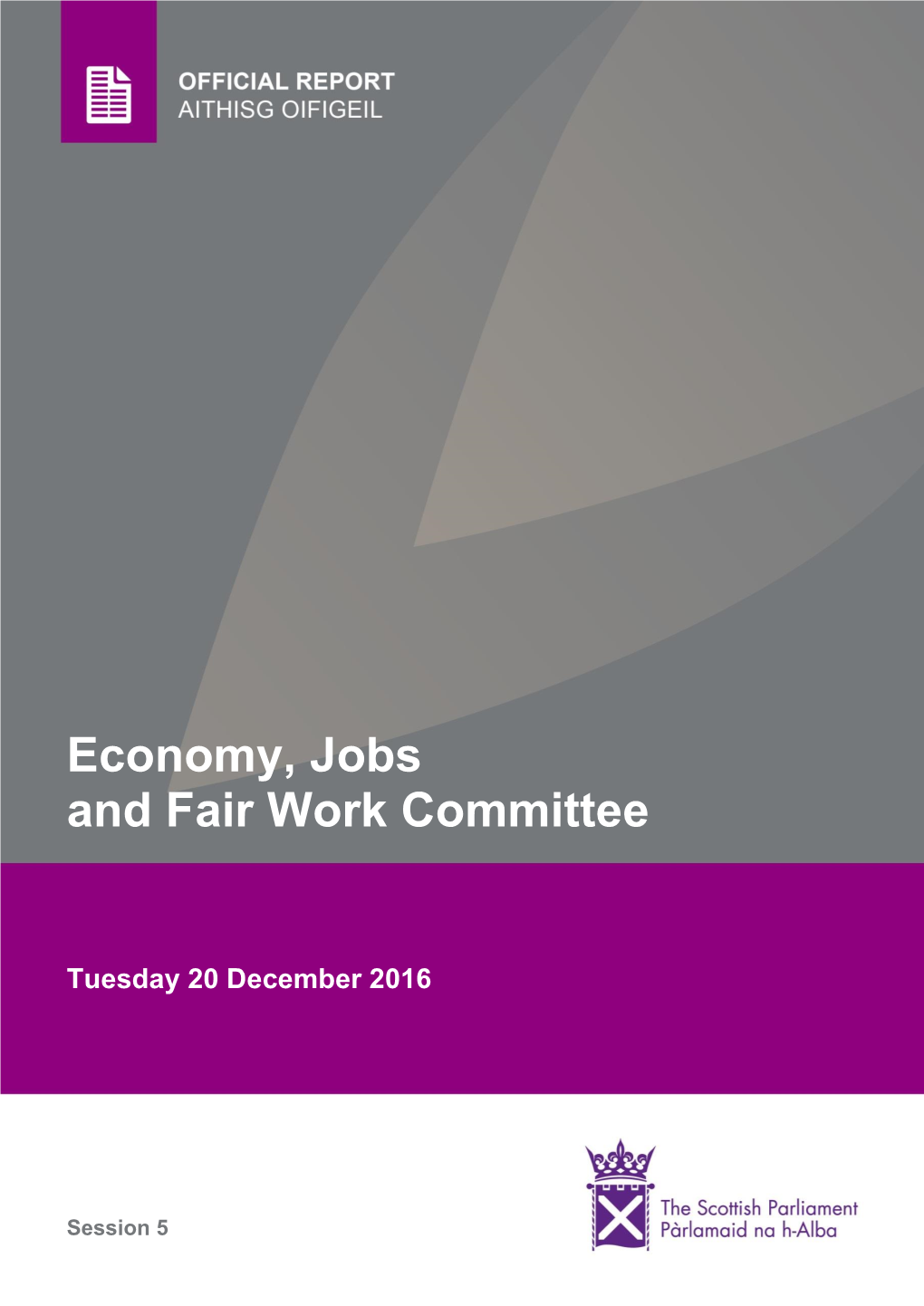 Economy, Jobs and Fair Work Committee