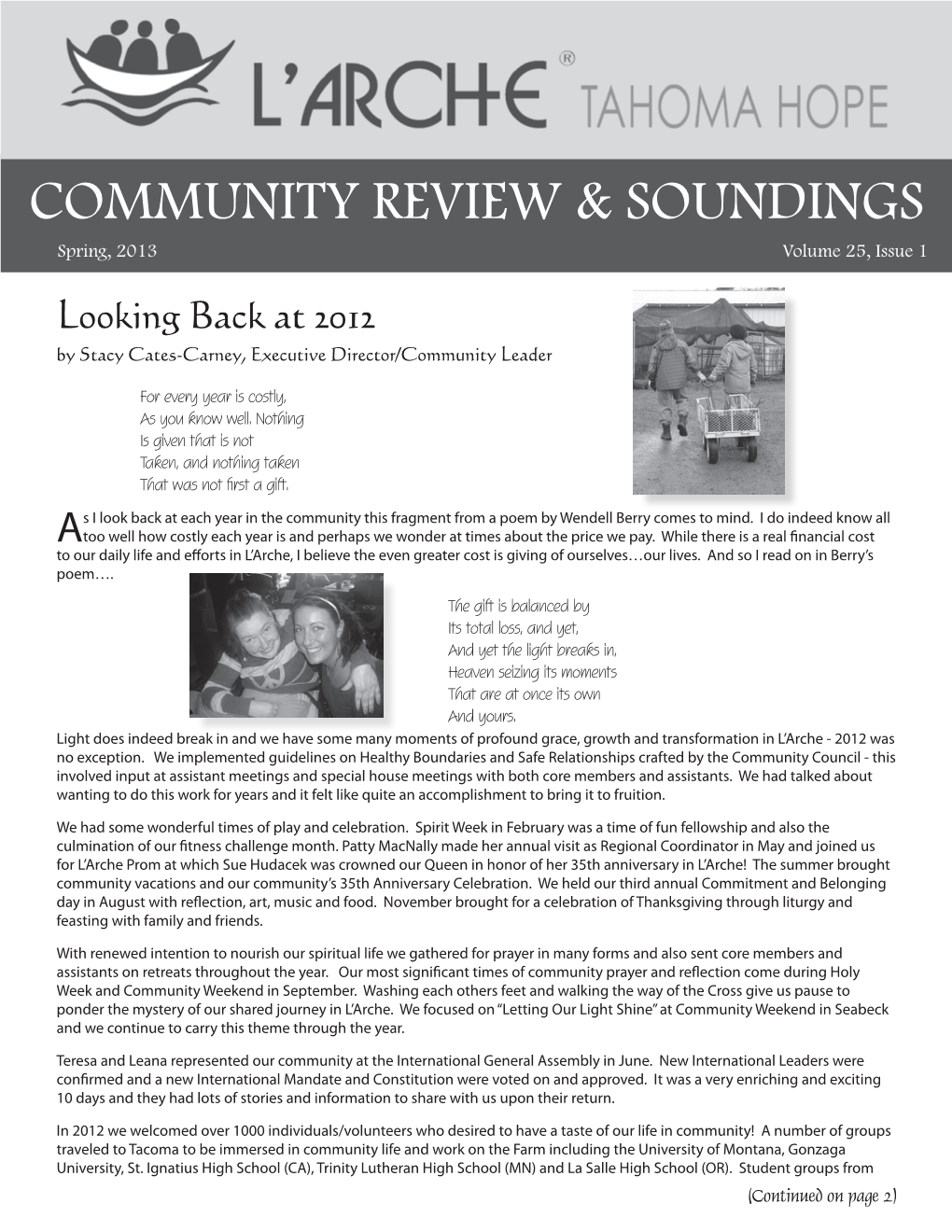 Community Review & Soundings