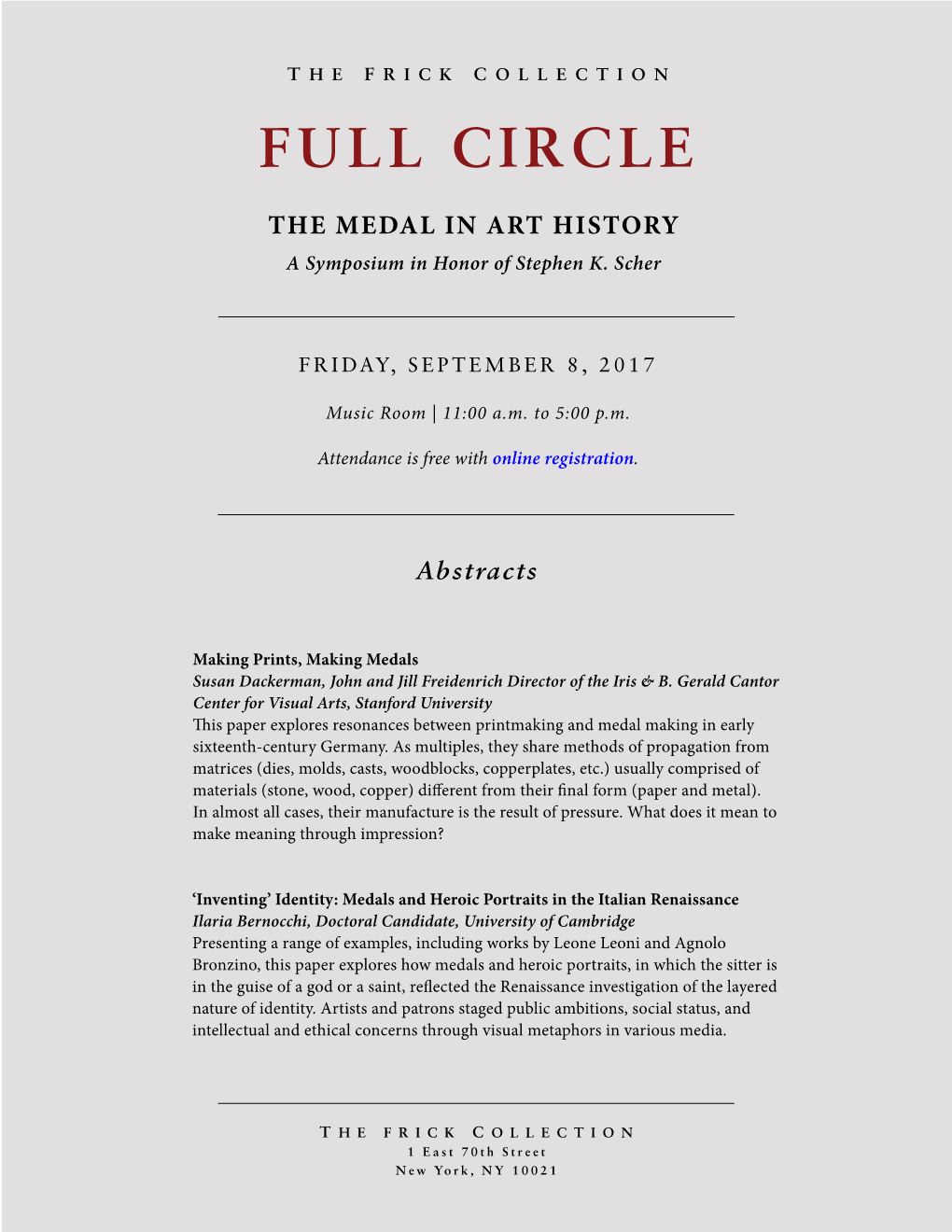Full Circle Symposium Abstract List