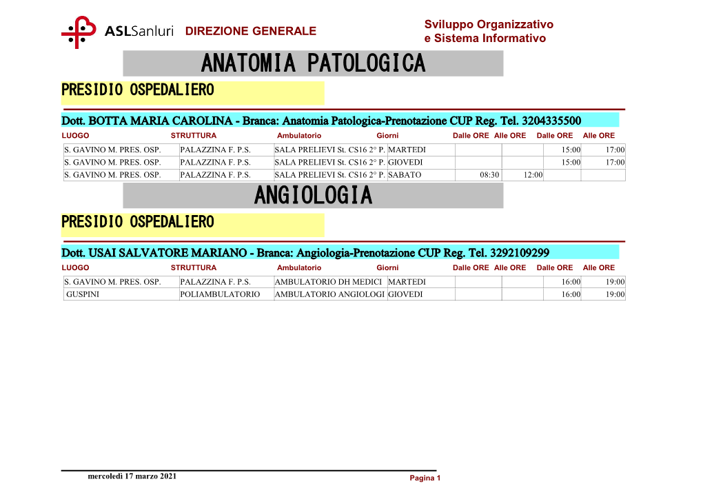 Anatomia Patologica Angiologia