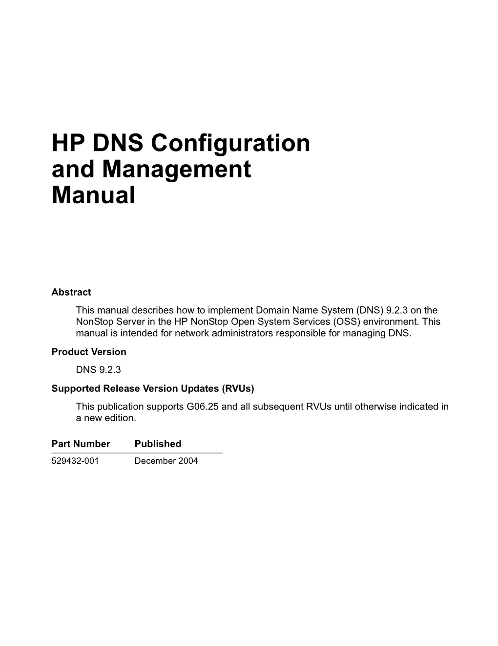 DNS Configuration and Management Manual