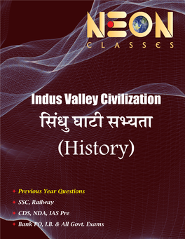 Indus Valley Civilization Fla/Kq ?Kkvh Lh;Rk (History)