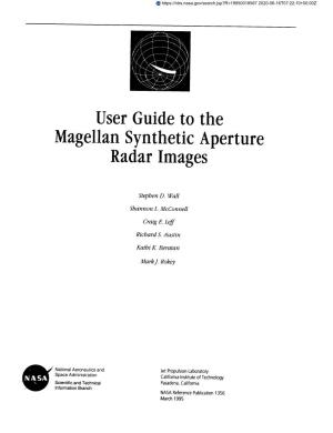User Guide to the Magellan Synthetic Aperture Radar Images
