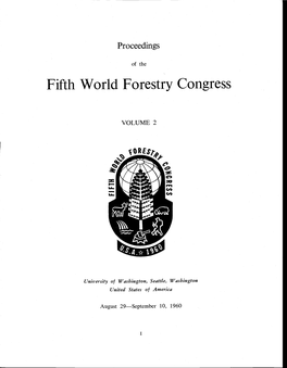 Fifth World Forestry Congress