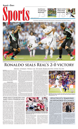 Ronaldo Seals Real's 2-0 Victory