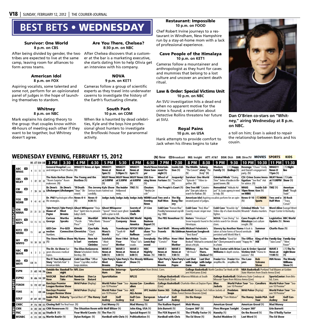 Best Bets • Wednesday