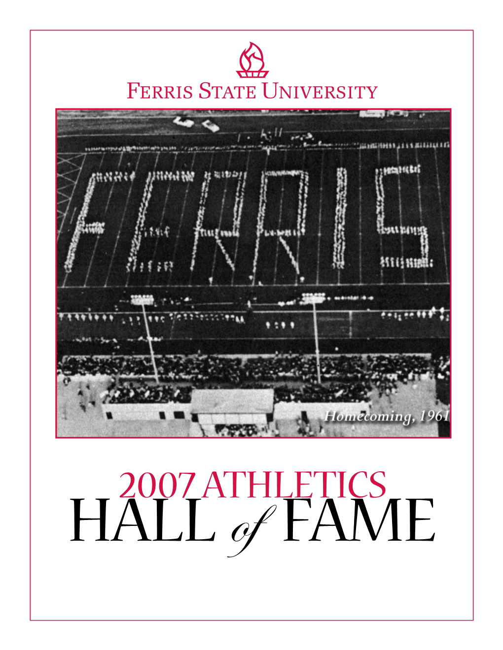 2007 Athletics HALL of FAME 2007 BULLDOG ATHLETICS HALL of FAME BANQUET