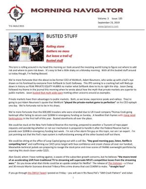 23SEP19 – Busted Stuff
