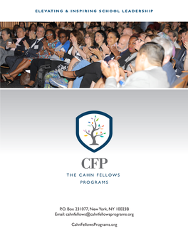 Cahn Fellows Brochure