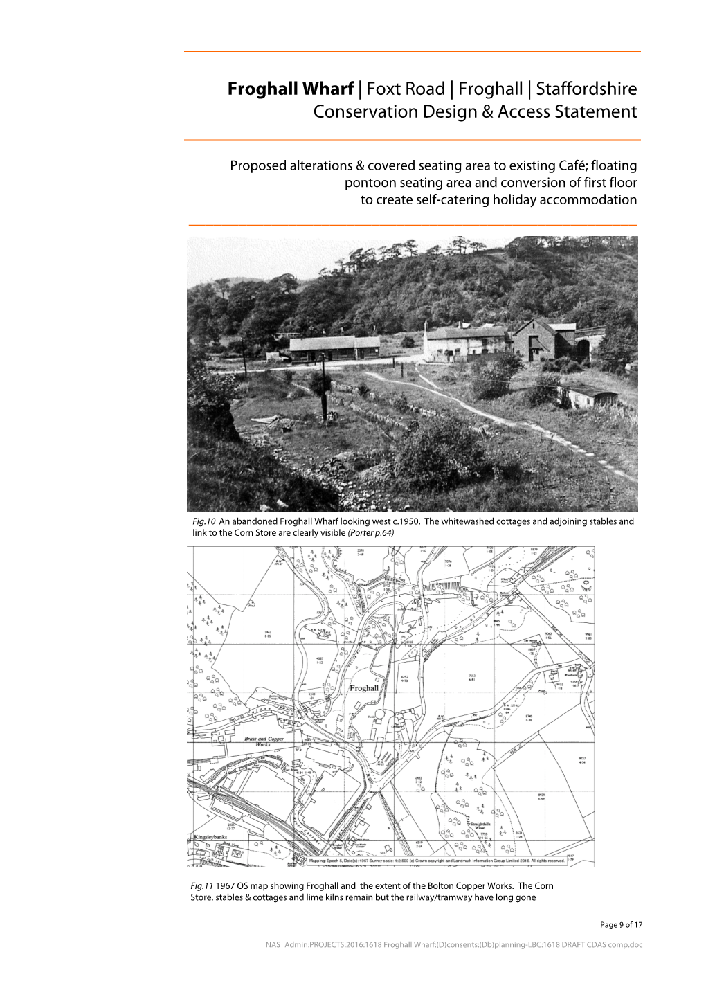 Froghall Wharf | Foxt Road | Froghall | Staffordshire Conservation Design & Access Statement ______