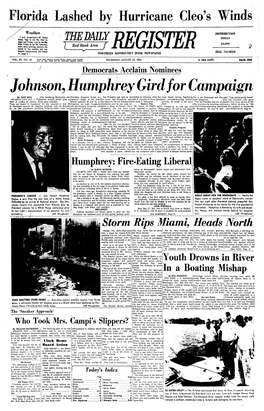 Johnson, Humphrey Gird for Campaign