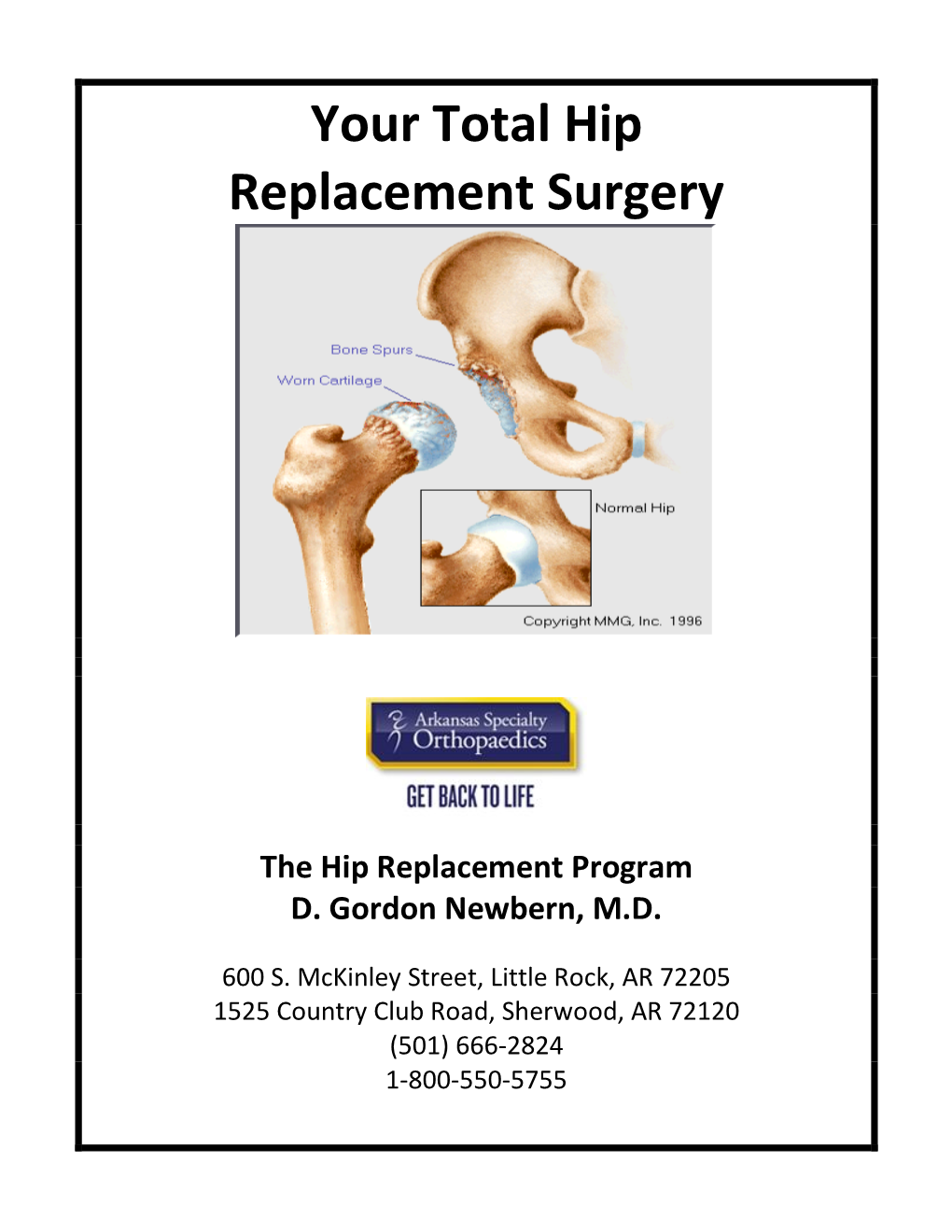 Your Total Hip Replacement Surgery