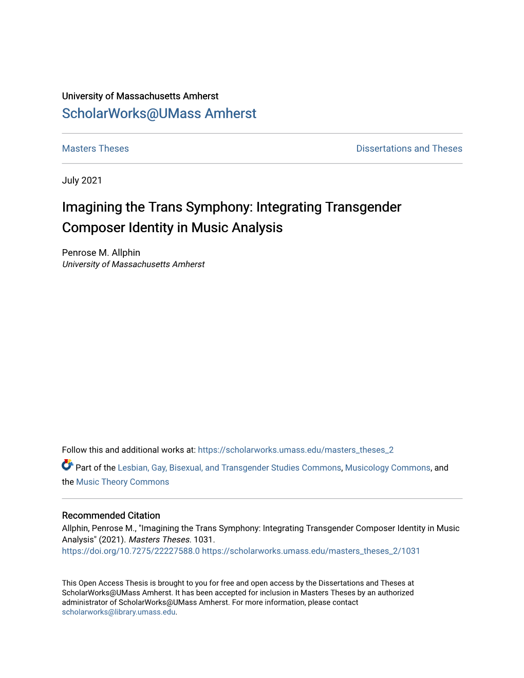 Integrating Transgender Composer Identity in Music Analysis