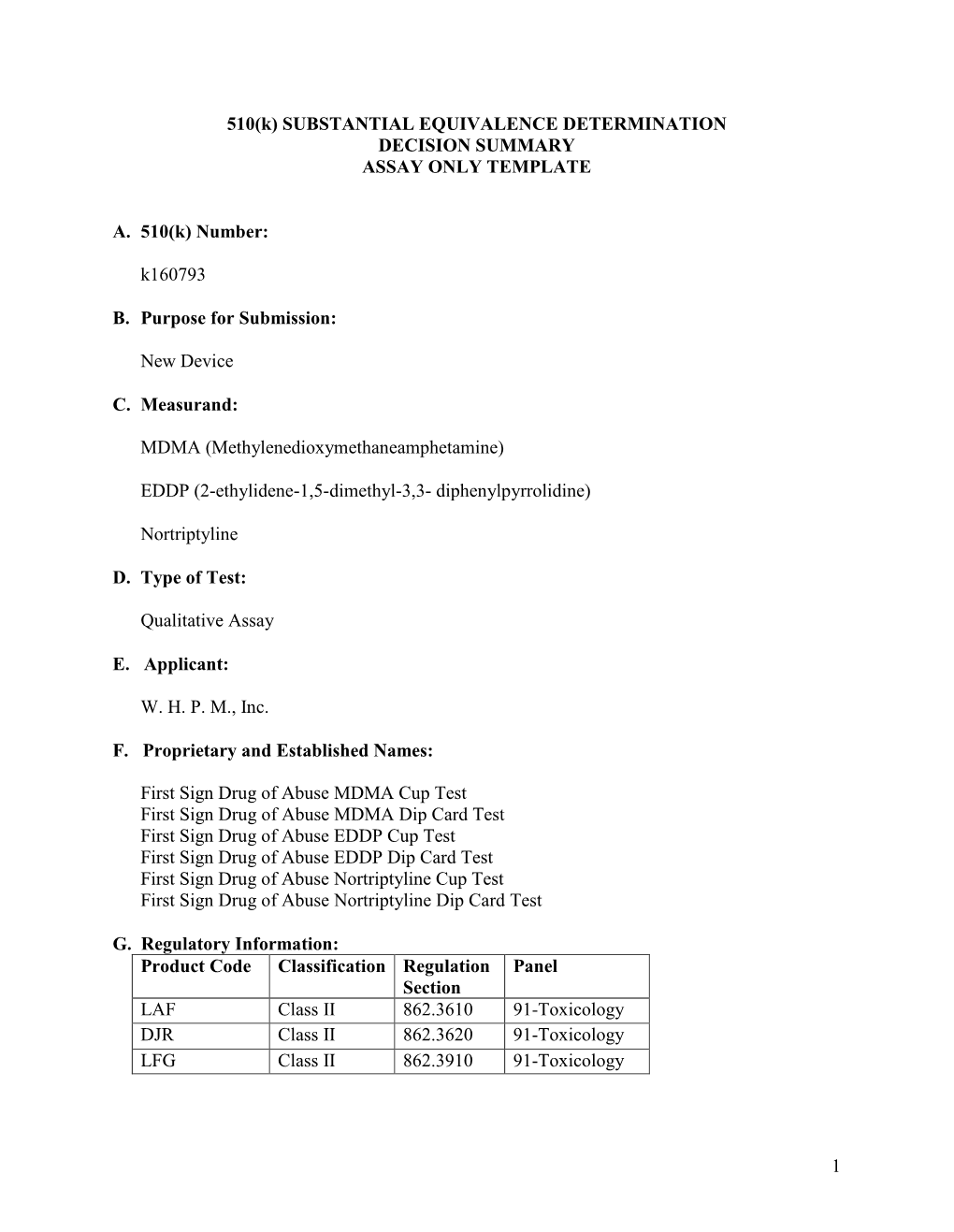 Review Memorandum