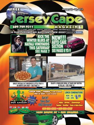 GREAT SPECIALS at VINCENZO's LITTLE ITALY II in North Cape May • See Page 31 ENJOY a FABULOUS MEAL at BACK BAY BISTRO In