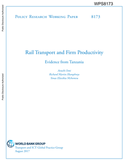 Rail Transport and Firm Productivity: Evidence from Tanzania
