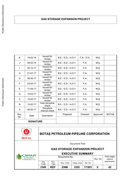 Gas Storage Expansion Project