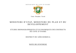 Ministere D'etat, Ministere Du Plan Et Du Developpement