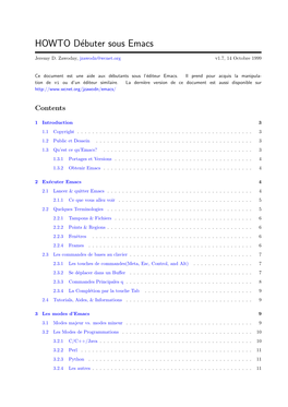 HOWTO Débuter Sous Emacs