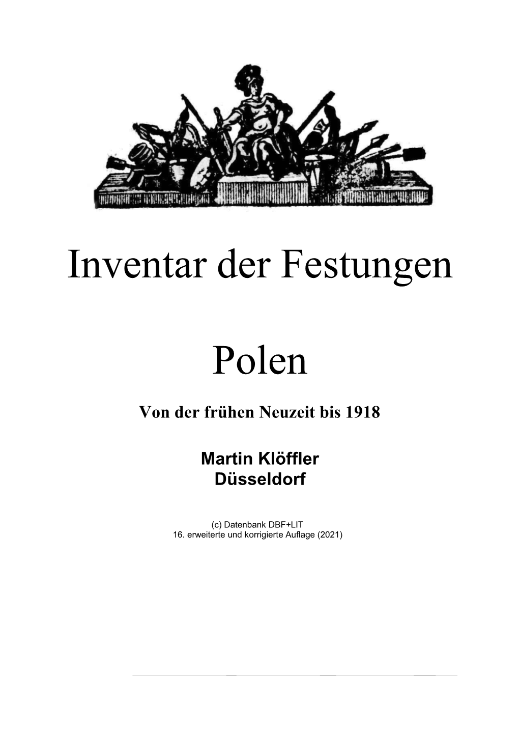 Inventar Der Festungen Polen