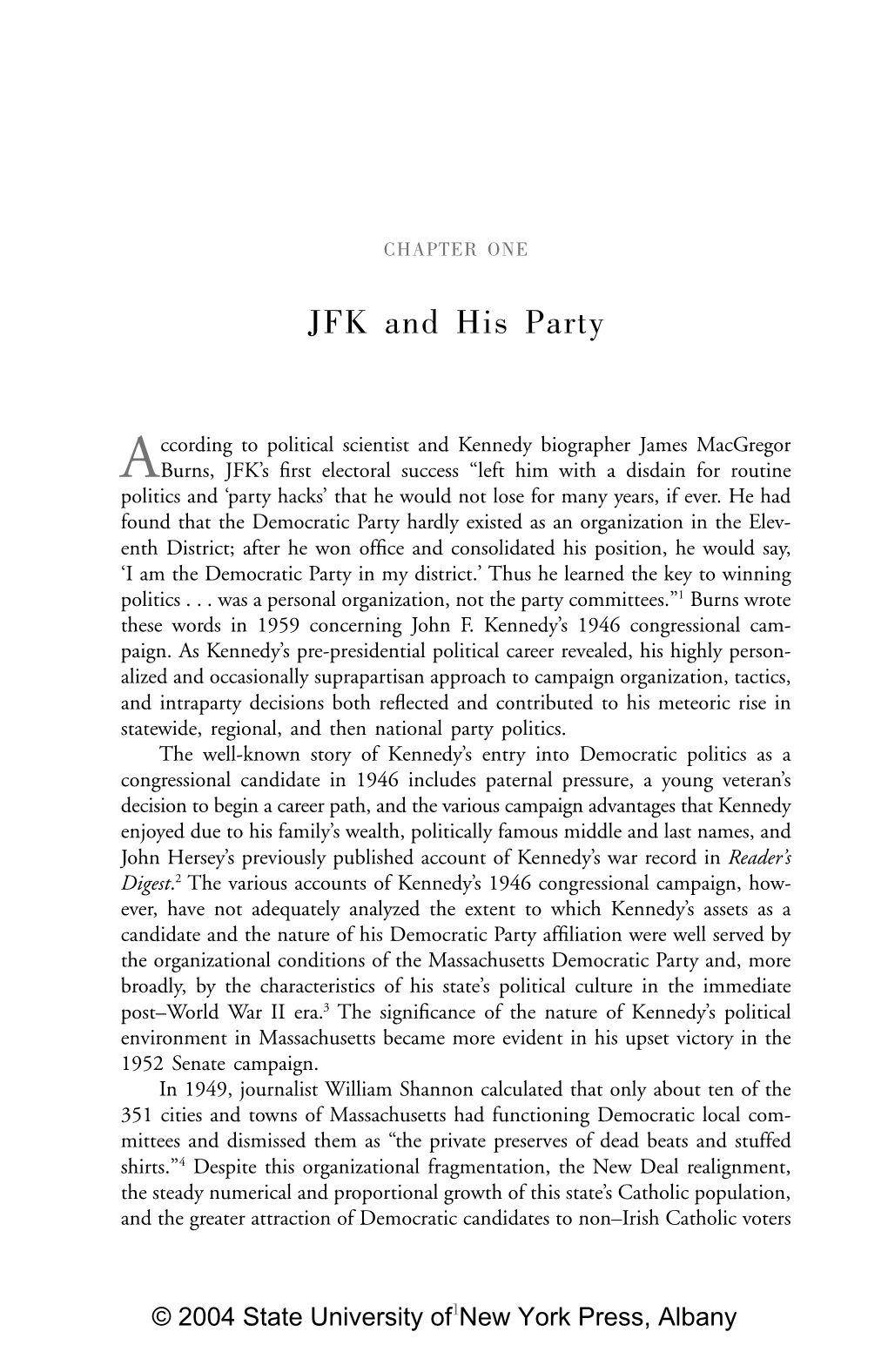 JFK, LBJ, and the Democratic Party