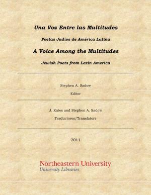 Una Voz Entre Las Multitudes: Poetas Judíos De América Latina