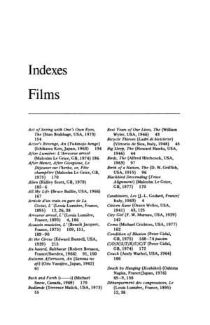 Indexes Films