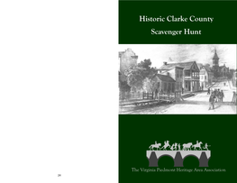 Clarke County Scavenger Hunt