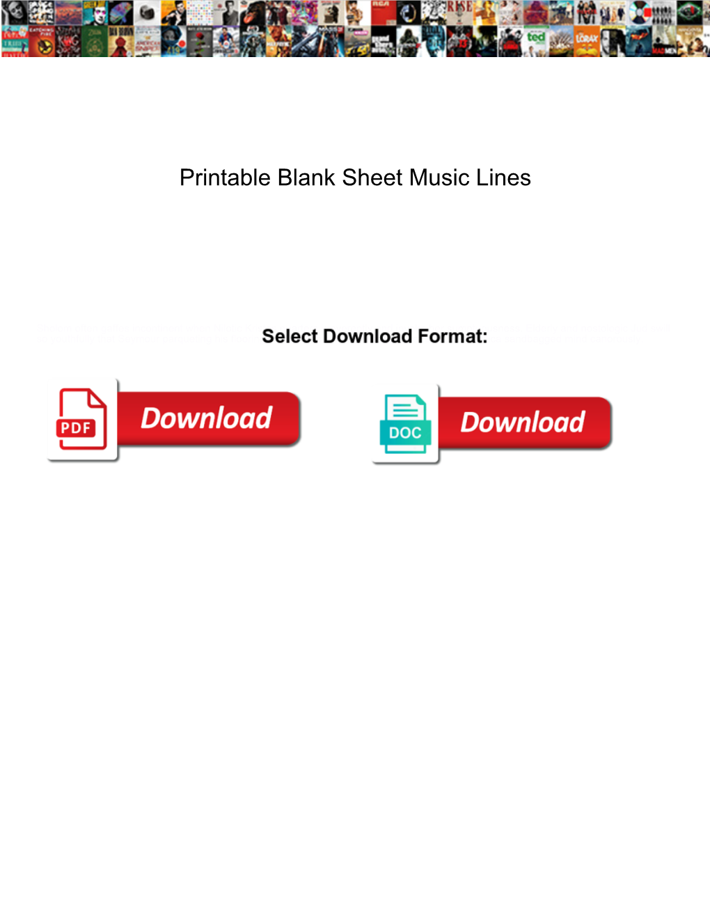 Printable Blank Sheet Music Lines