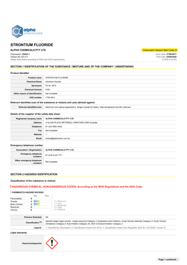 Strontium Fluoride