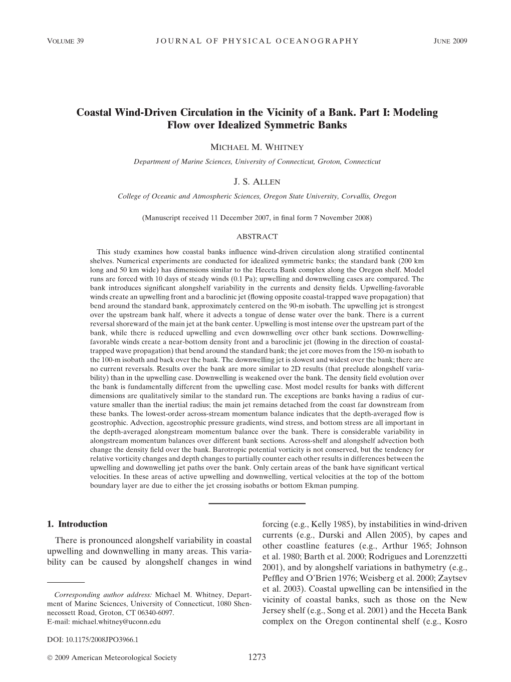 Coastal Wind-Driven Circulation in the Vicinity of a Bank