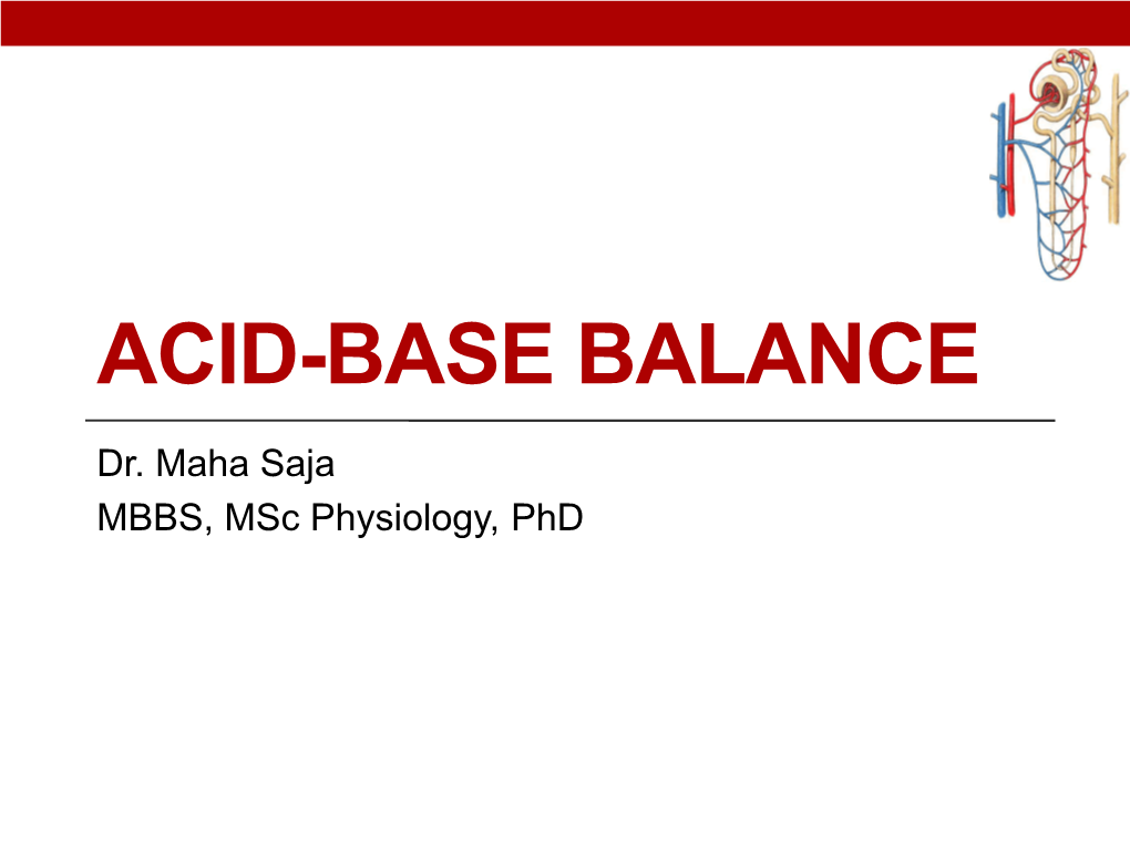 Acid-Base Balance