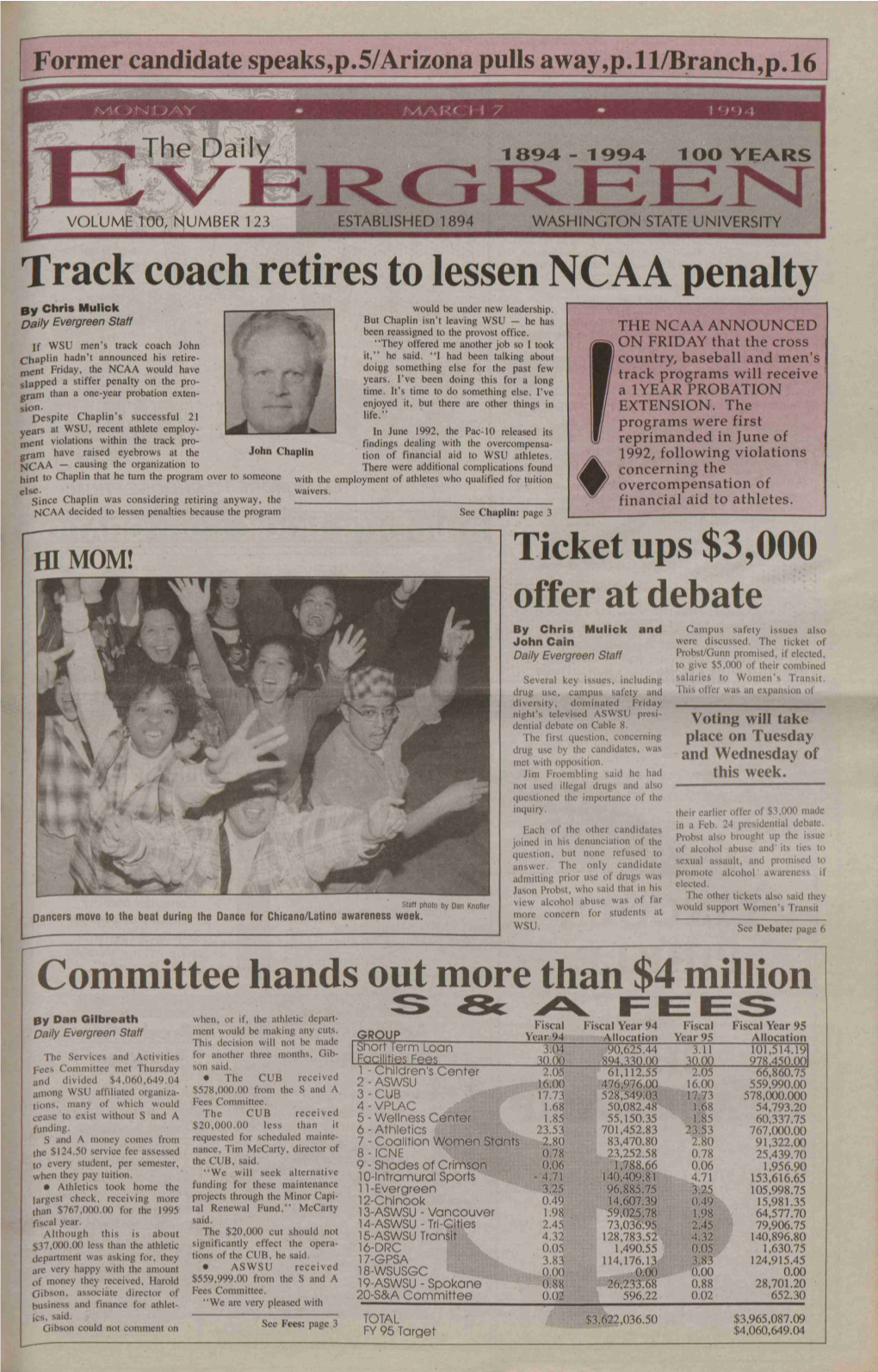 Track Coach Retires to Lessen NCAA Penalty by Chris Mulick Would Be Under New Leadership
