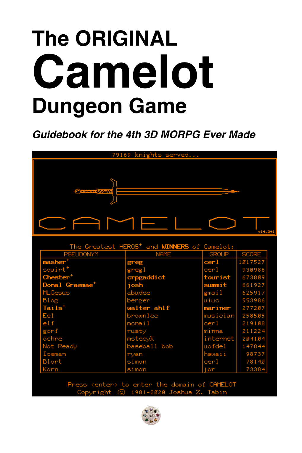 Camelot Guidebook V2.3