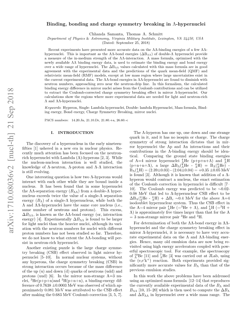 Binding, Bonding and Charge Symmetry Breaking in $\Lambda