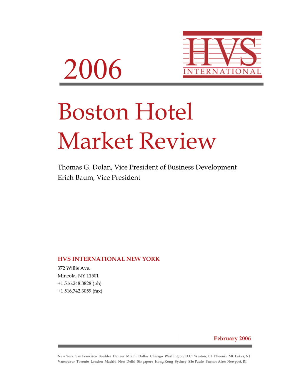 Boston Hotel Market Review