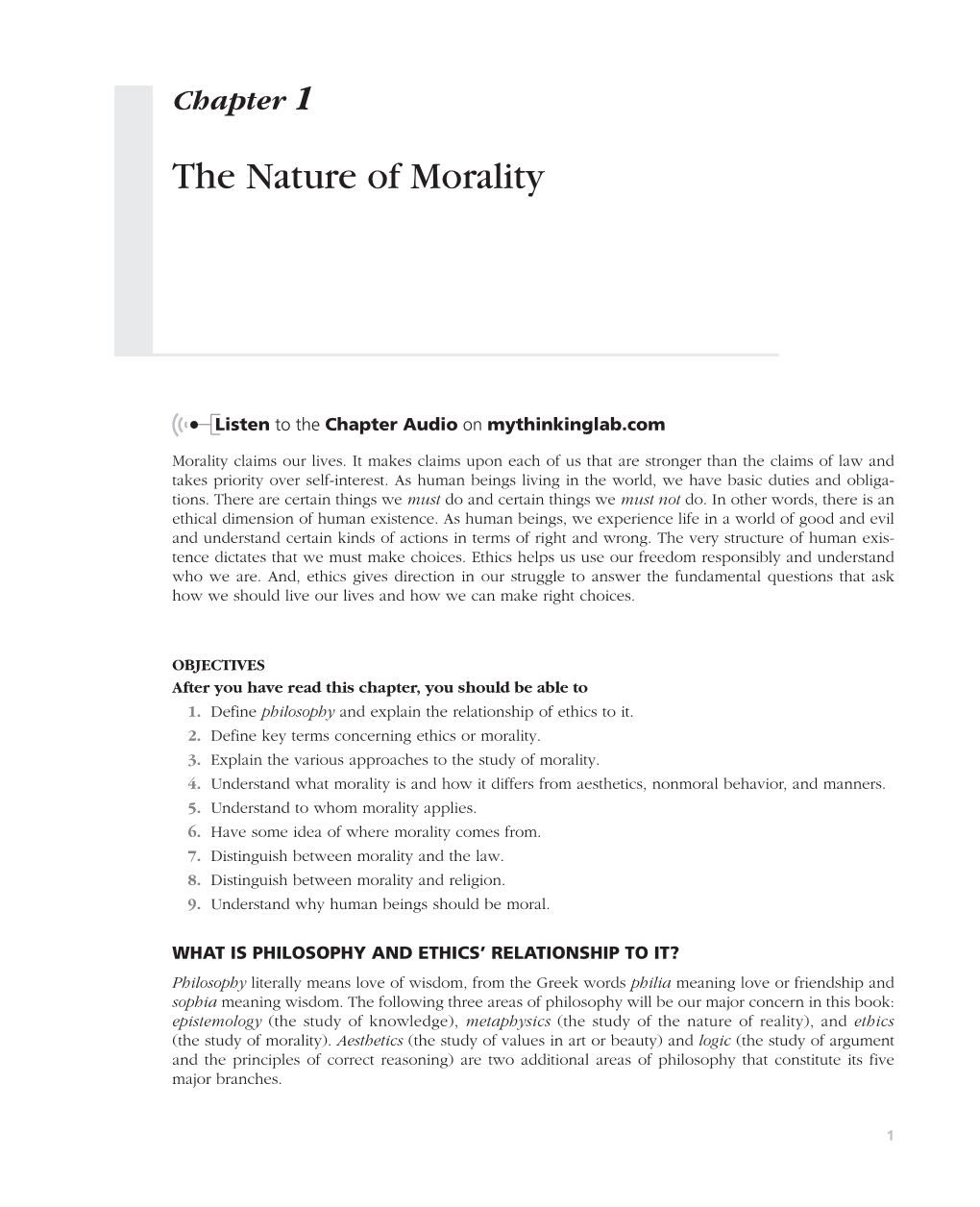 The Nature of Morality