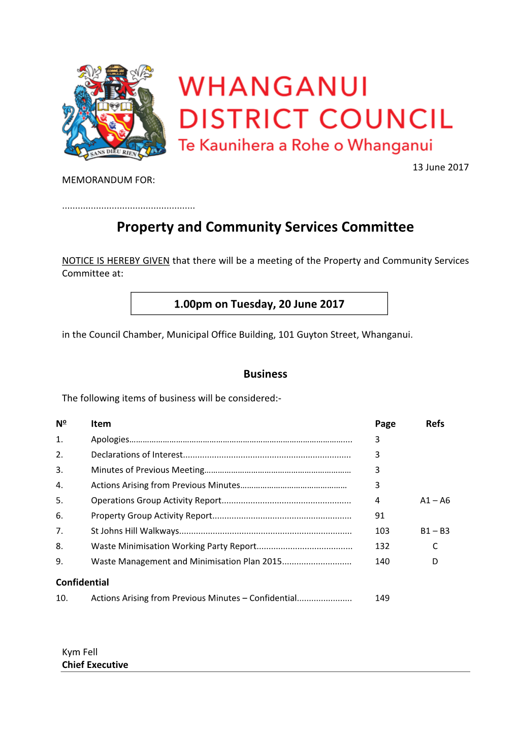 Property and Community Services Committee