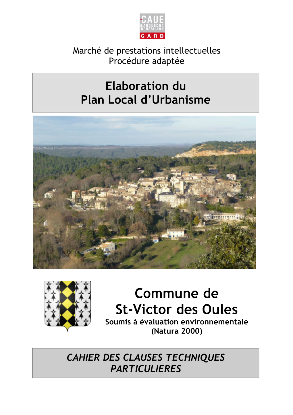 Commune De St-Victor Des Oules Soumis À Évaluation Environnementale (Natura 2000)
