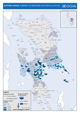 EASTERN VISAYAS: SUMMARY of RESPONSE ACTIVITIES (As of 24 Feb)